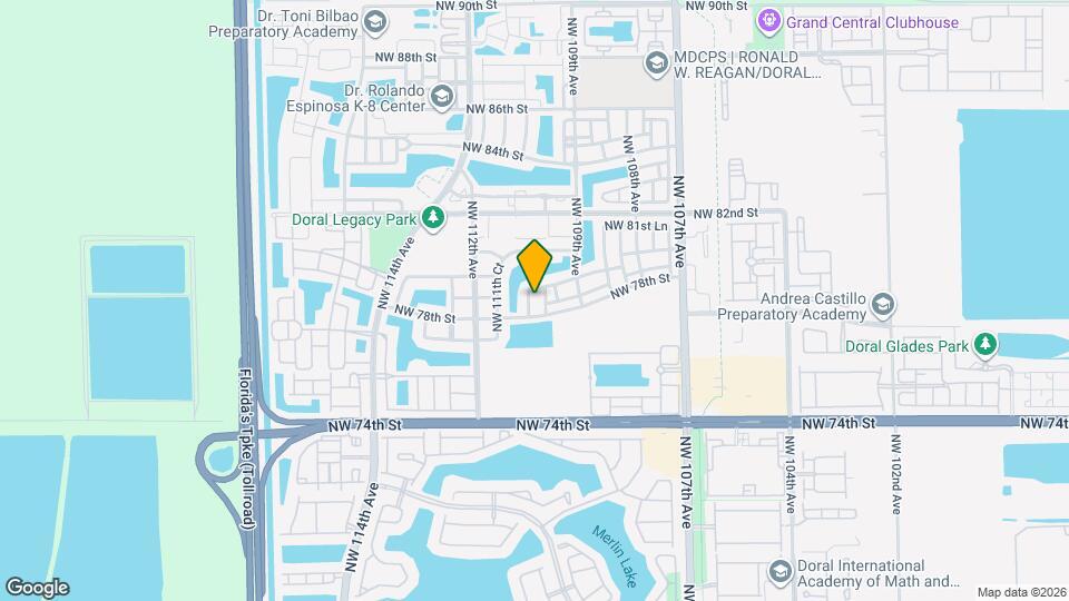 7855 NW 110th Ave Map and Location Details