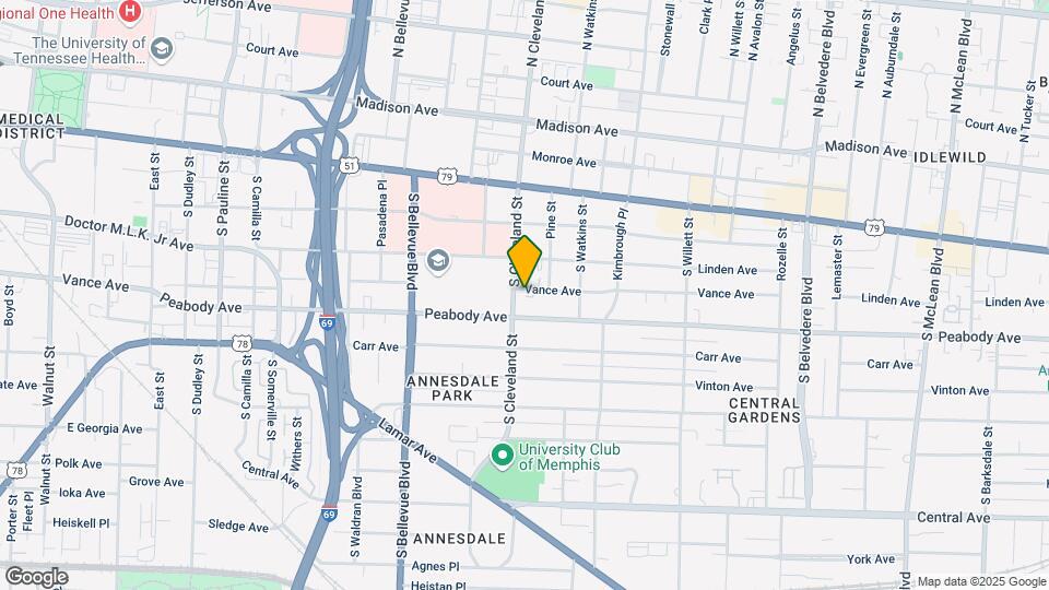 1353-1361 Vance Ave Map and Location Details
