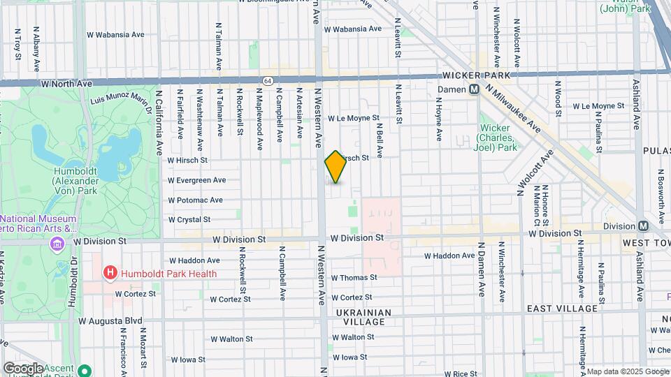 1312 N Claremont Ave-Unit -3 Mapa y Detalles de la Ubicación