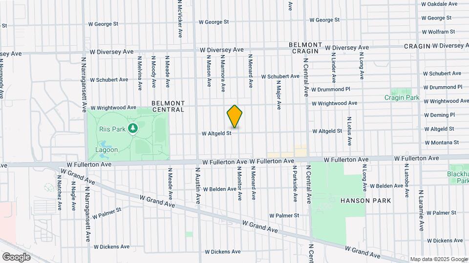 5838 W Altgeld St Map and Location Details