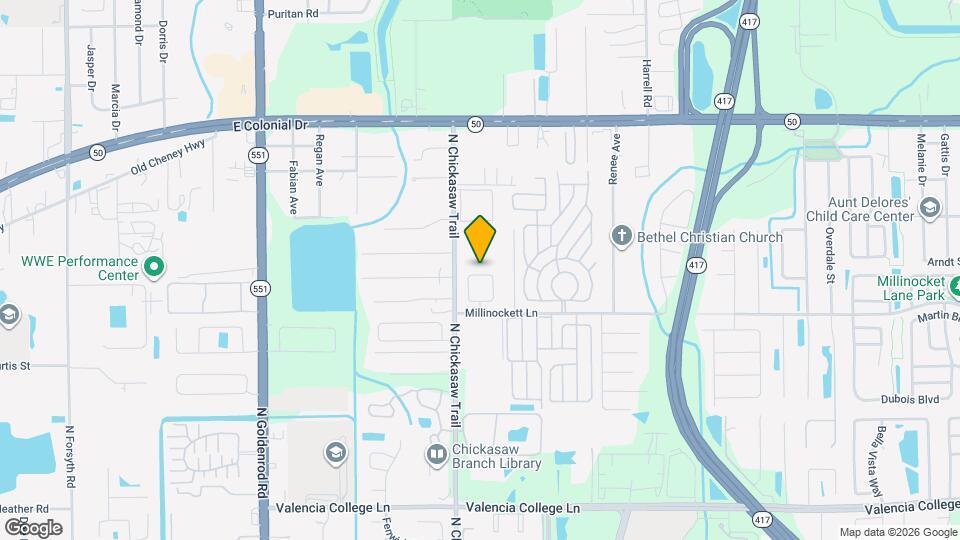 8215 Golden Chickasaw Cir Mapa y Detalles de la Ubicación