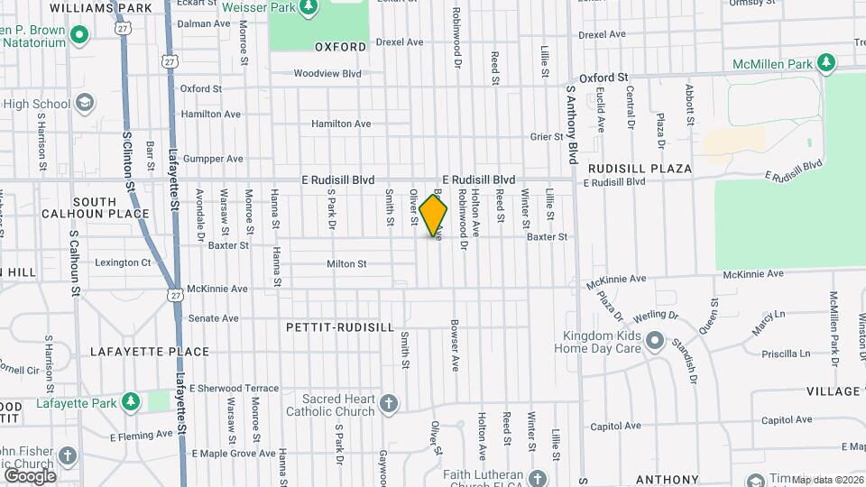 4106 Bowser Ave Map and Location Details