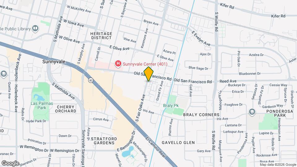 618 S Fair Oaks Ave Map and Location Details