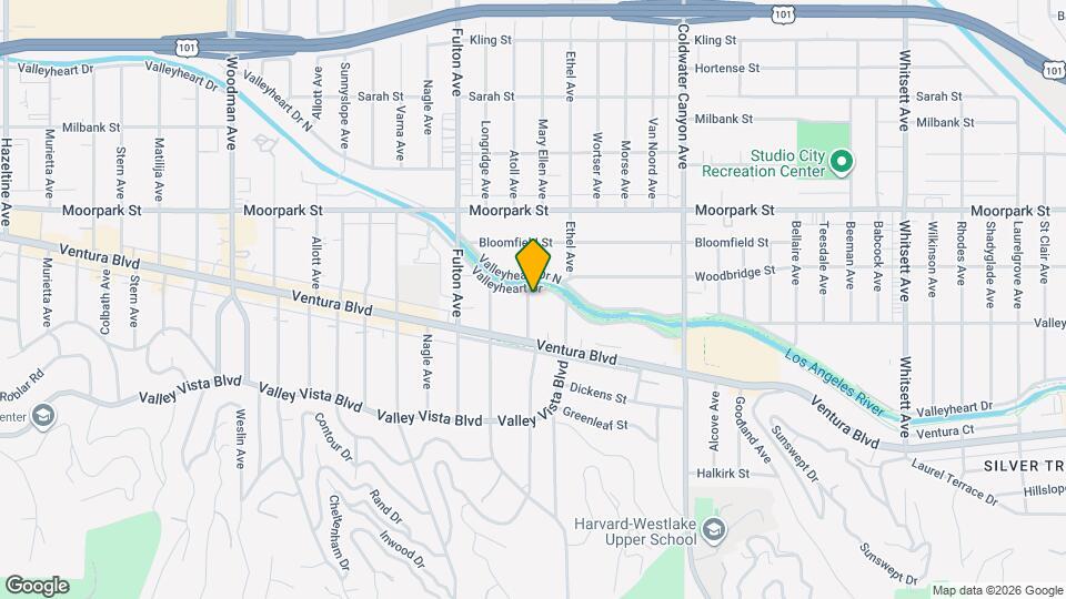 4244 Mary Ellen Ave Map and Location Details