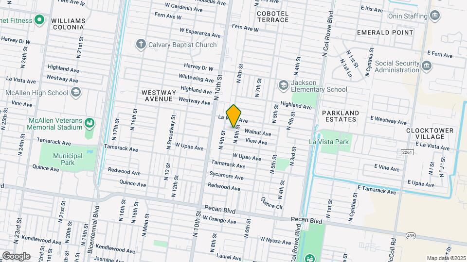 819 Walnut Ave Map and Location Details