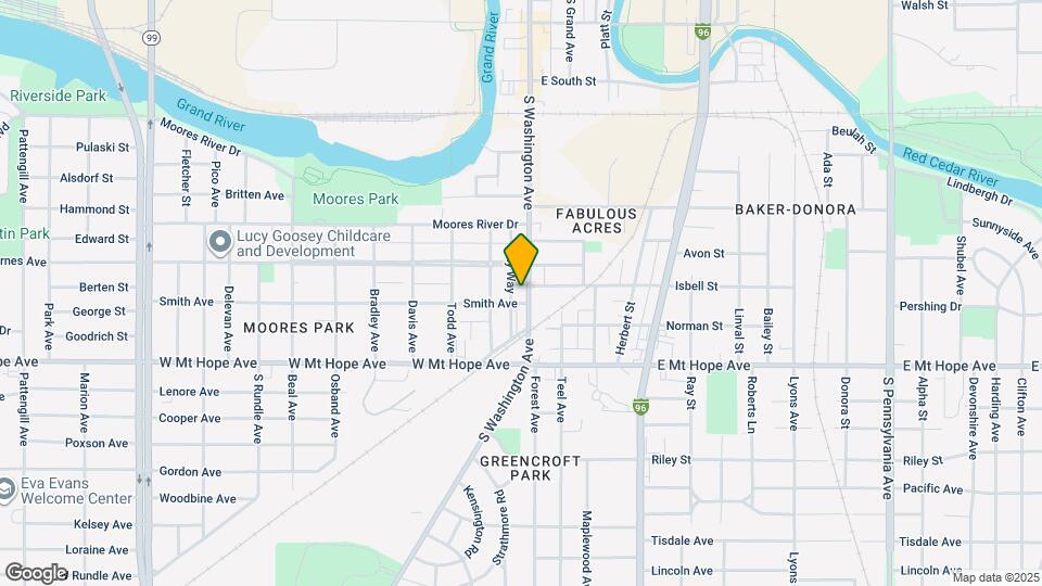 1722 S Washington Ave Map and Location Details