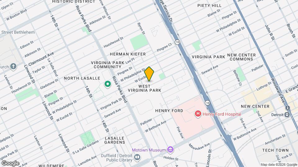 1528 Virginia Park St, Unit 1528A Mapa y Detalles de la Ubicación