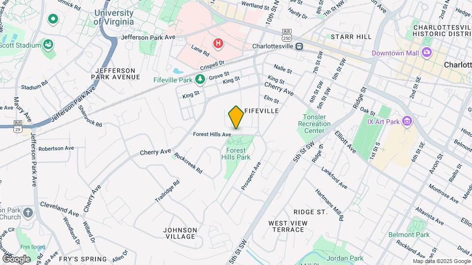 1023 Forest Hills Ave Map and Location Details