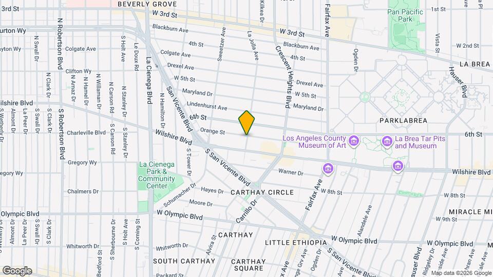 657 S La Jolla Ave, Unit 1 Mapa y Detalles de la Ubicación