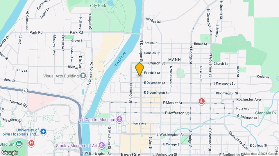 413 N Dubuque St, Unit 1 Map and Location Details