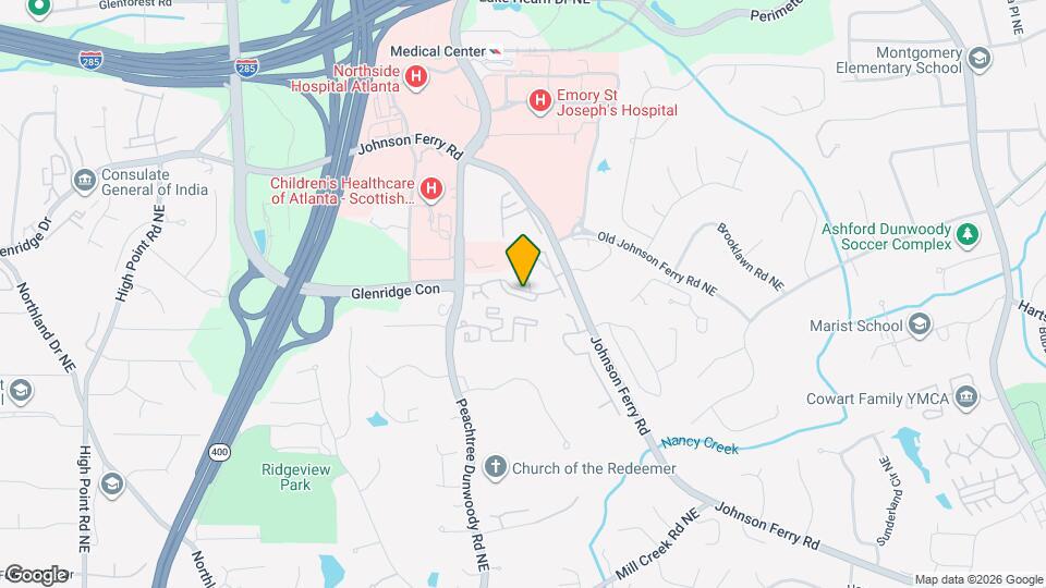 1155 Glenridge Pl NE Map and Location Details