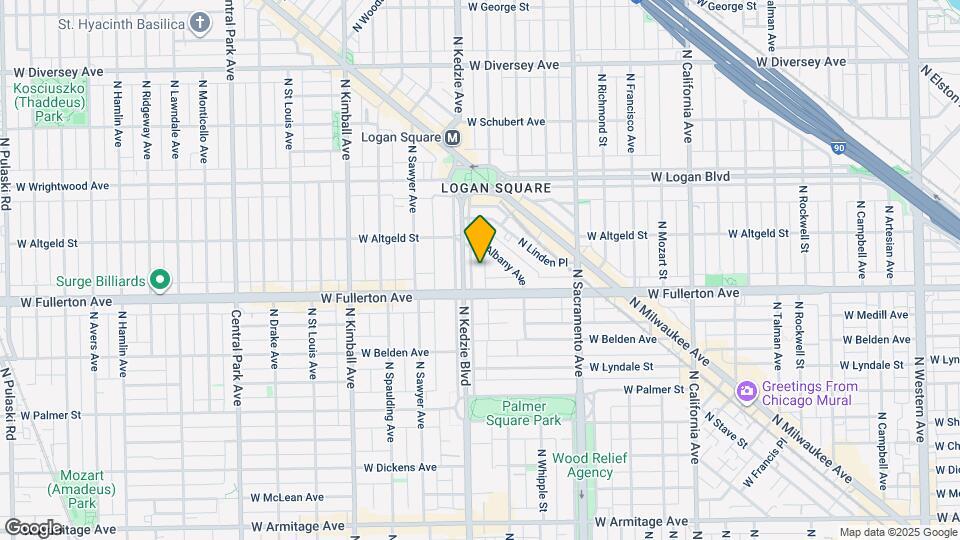 2423 N Kedzie Blvd, Unit J07W Map and Location Details