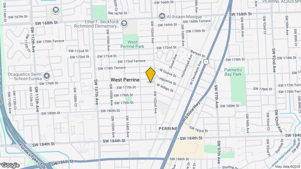 10235 SW 177th St Map and Location Details