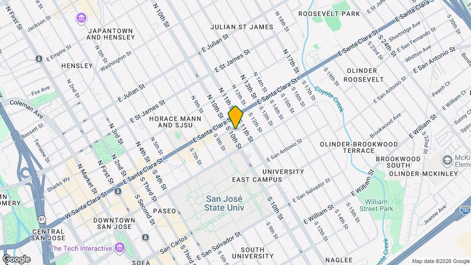 52 S 10th St Map and Location Details