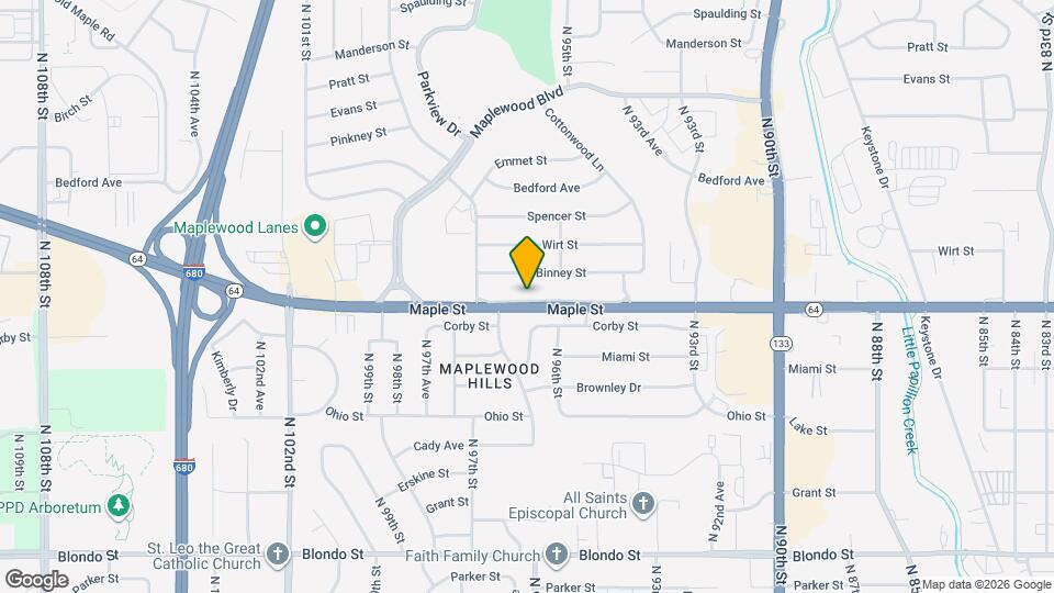 9524 Maple St Map and Location Details