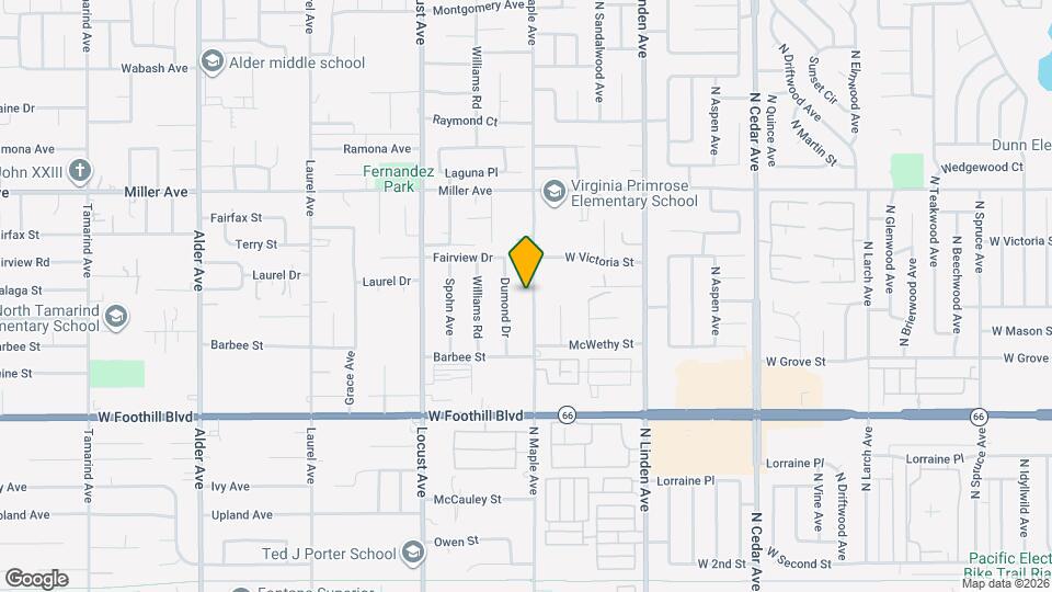 7888 N Maple Ave Map and Location Details