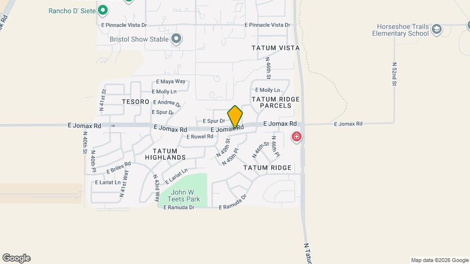 4518 E Rowel Rd Map and Location Details
