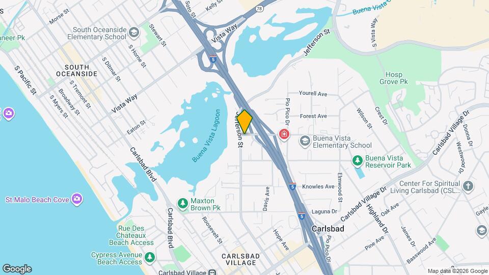 1107 Las Flores Dr Map and Location Details