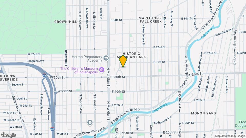 3043 N Pennsylvania St Map and Location Details