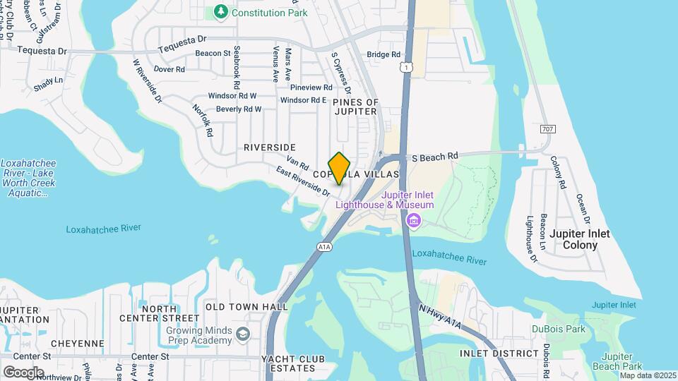 141 E Riverside Dr Map and Location Details