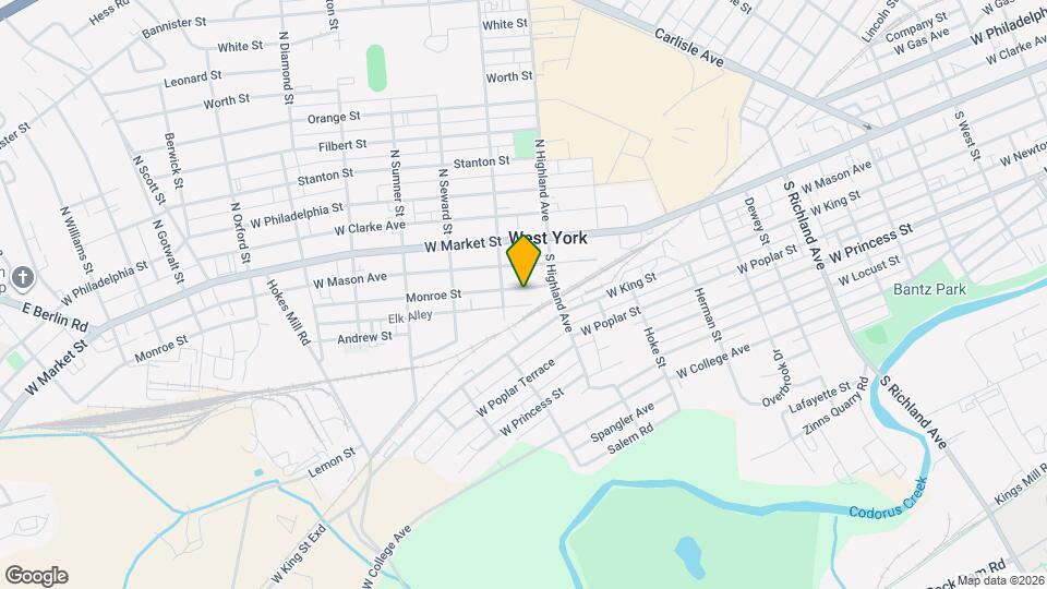 1436 Monroe St Map and Location Details