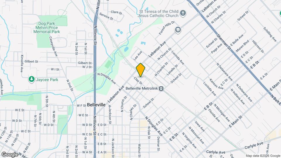 907 N Church St Map and Location Details