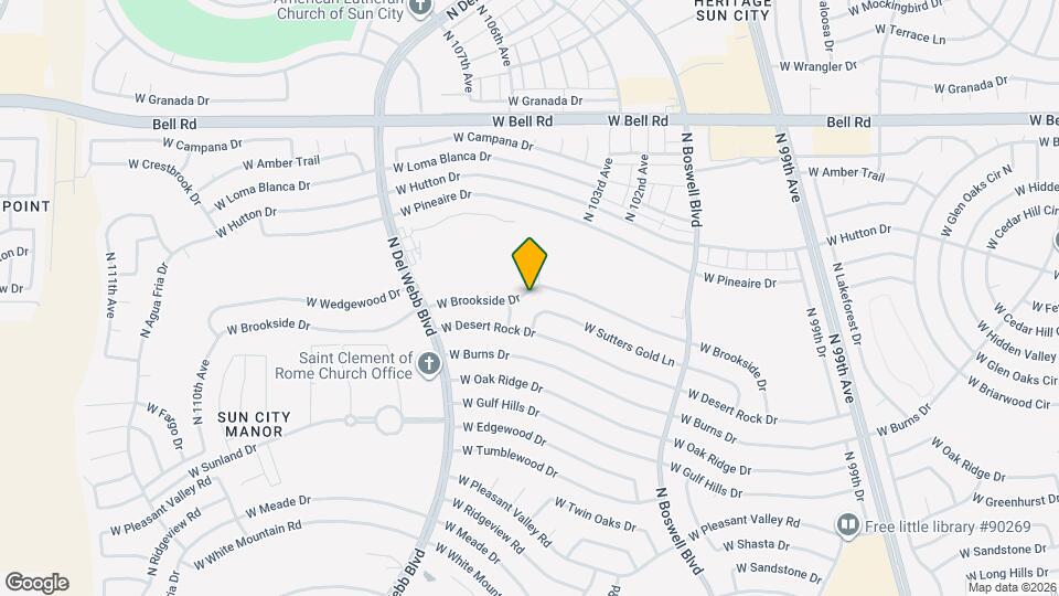 10507 W Brookside Dr Map and Location Details