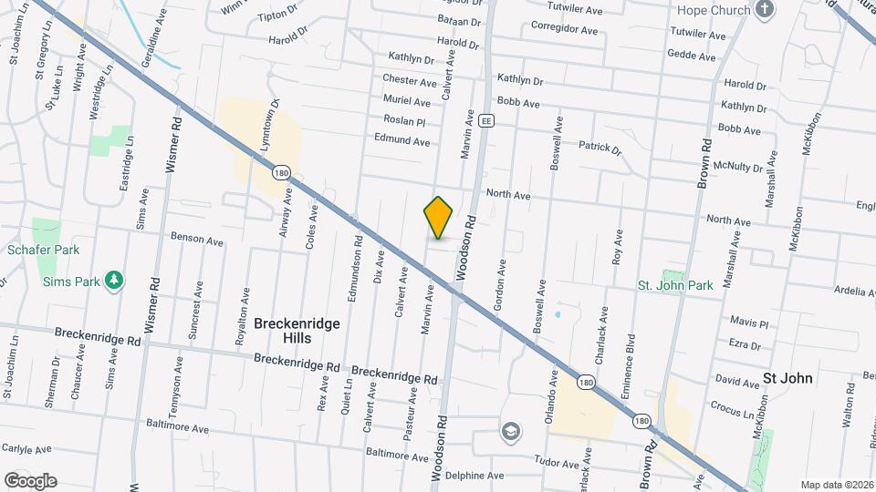 9456 Calwood Dr Map and Location Details