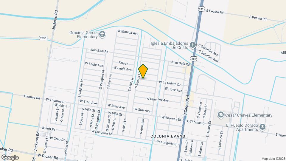 611 W La Quinta Dr Map and Location Details