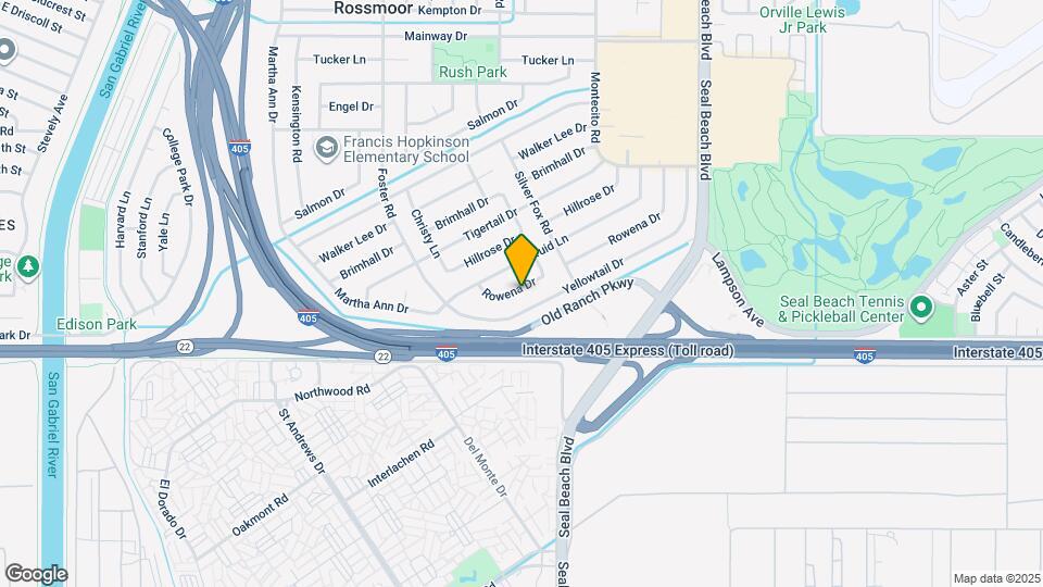 3082 Rowena Dr Map and Location Details