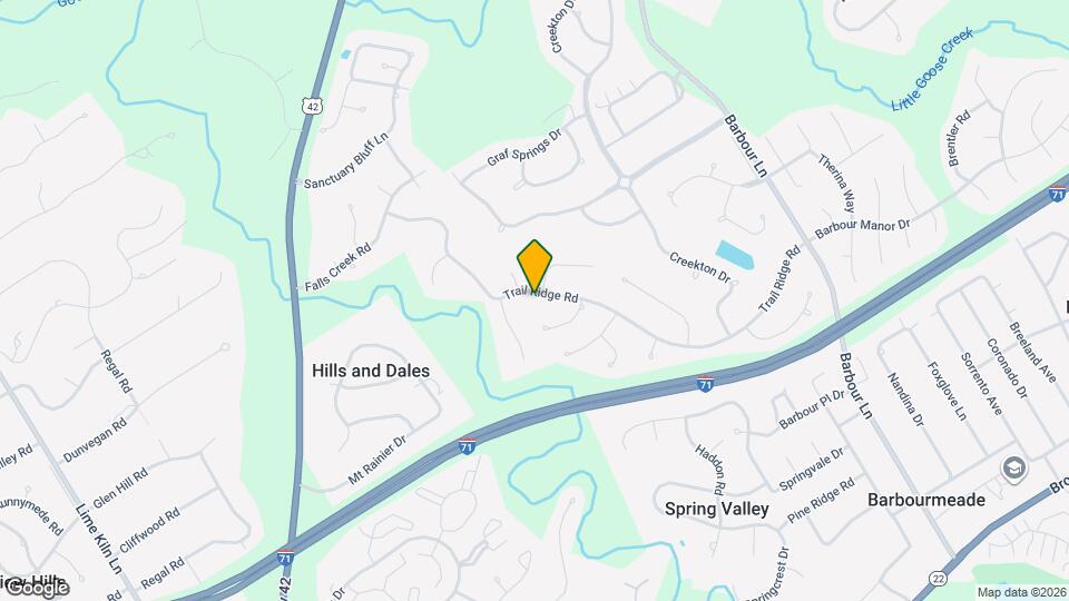 3508 Trail Ridge Rd Map and Location Details