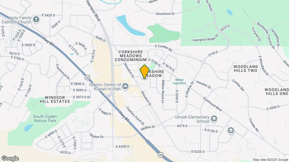 1720 E 5825 S Map and Location Details