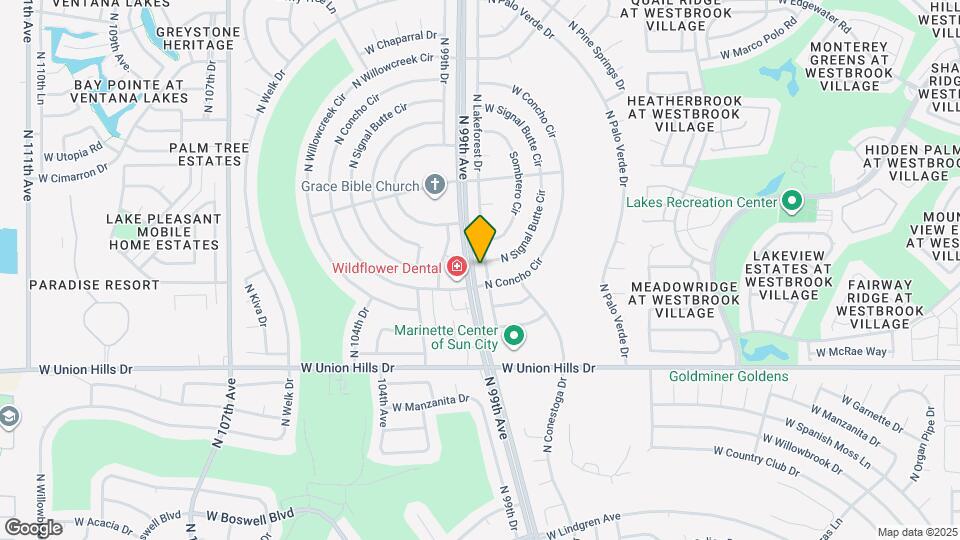 18842 N Lakeforest Dr Map and Location Details