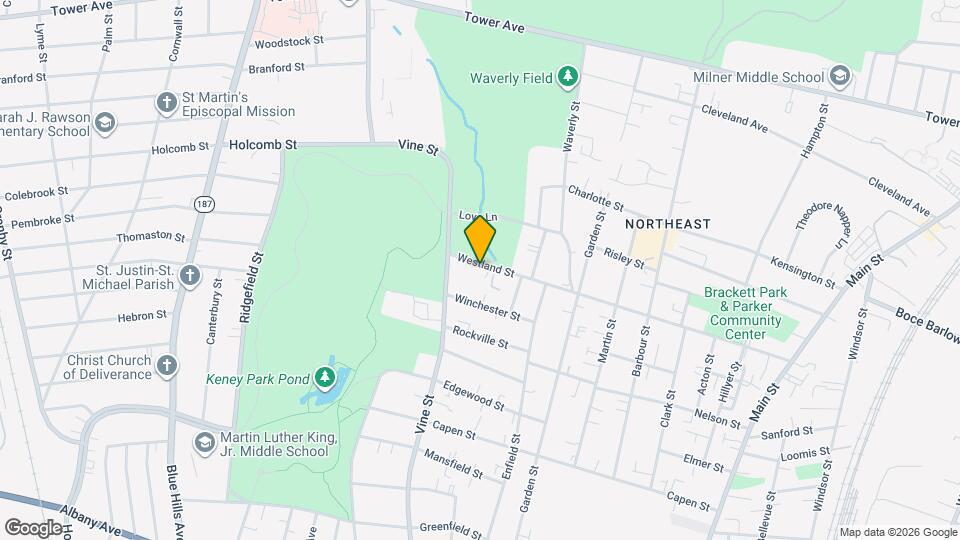 293 Westland St Map and Location Details