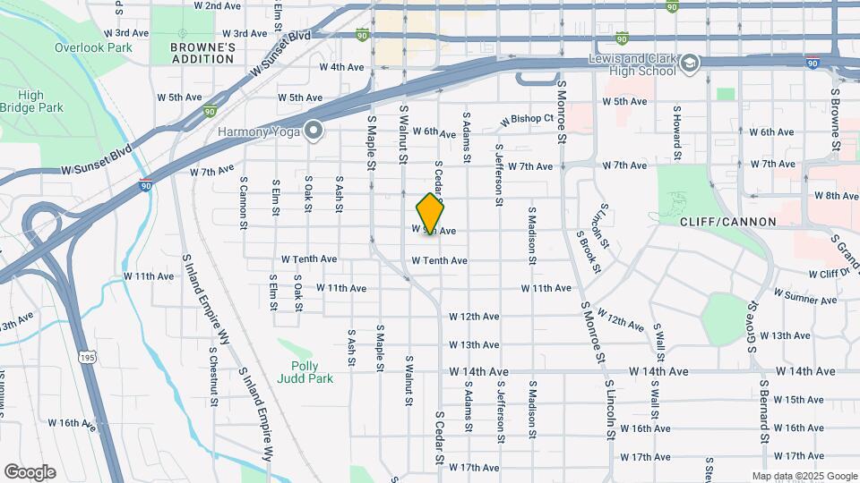 1405 W 9th Ave, Unit Furnished Unit C Map and Location Details