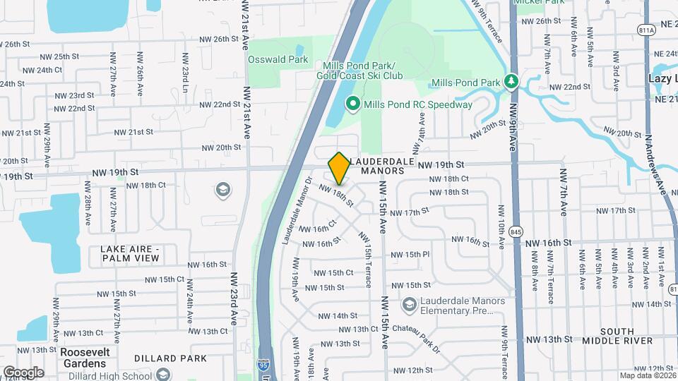 1733 NW 18th St Map and Location Details