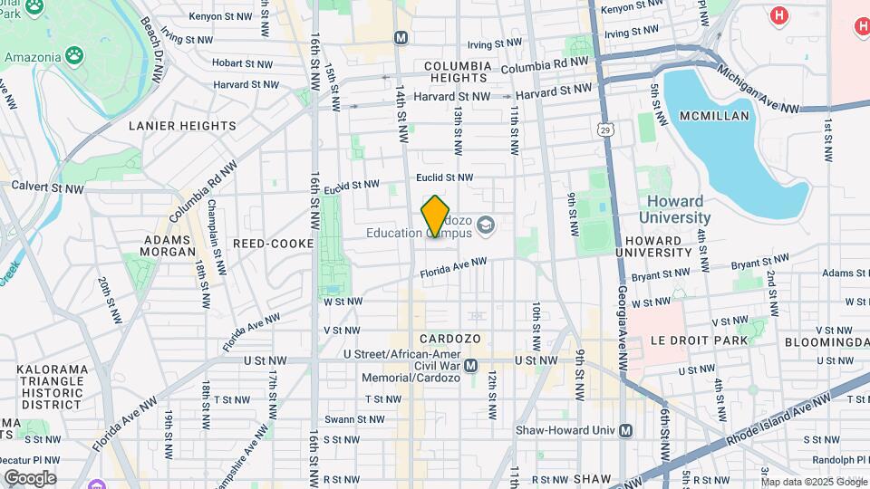 1317 Belmont St NW Map and Location Details