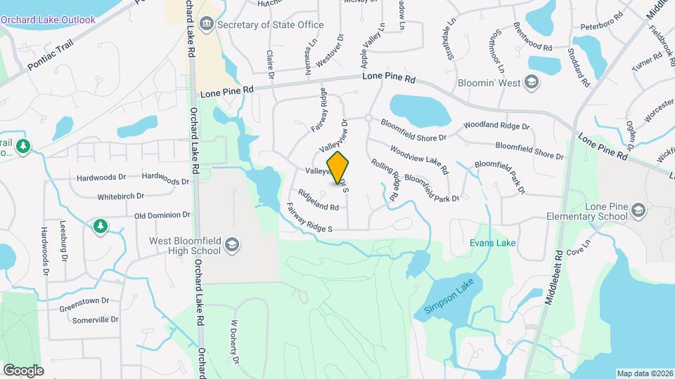4784 Valleyview Dr S Map and Location Details