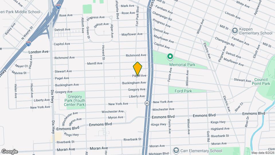 1343 Pagel Ave, Unit 2 Map and Location Details