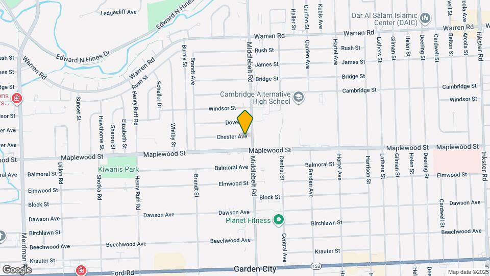 6449 Middlebelt Rd Map and Location Details