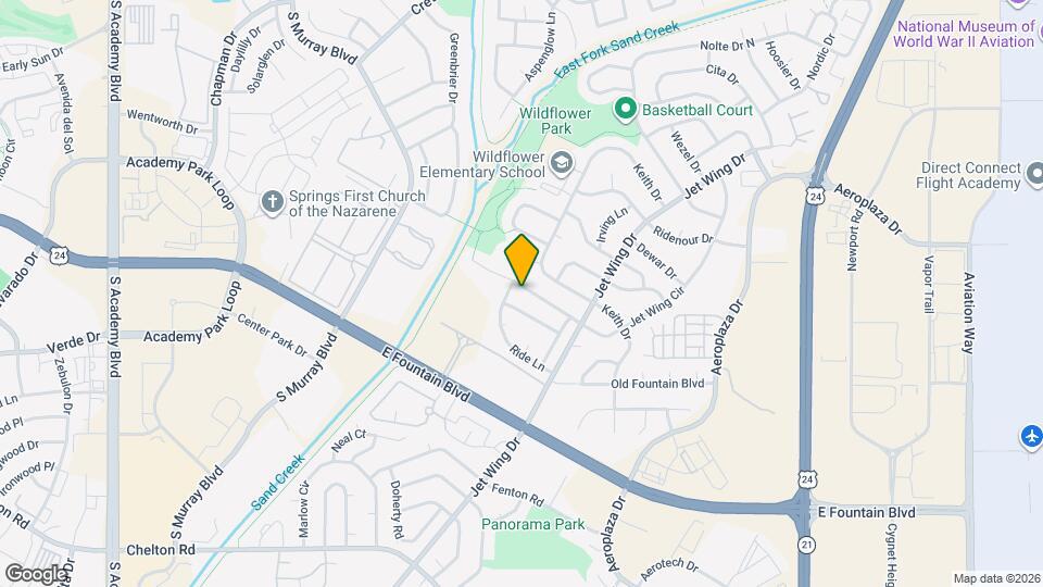 4675 Jet Wing Cir W Map and Location Details