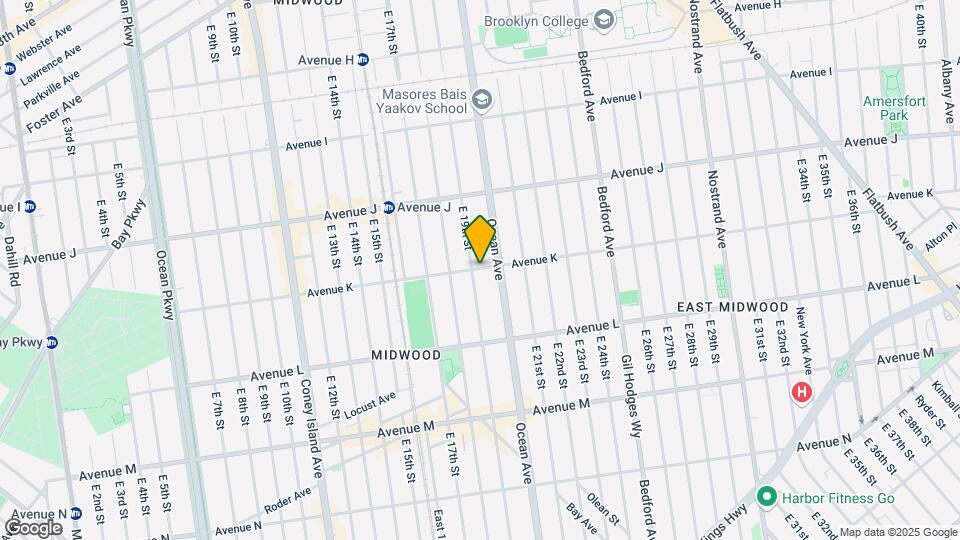 1921 Avenue K Mapa y Detalles de la Ubicación
