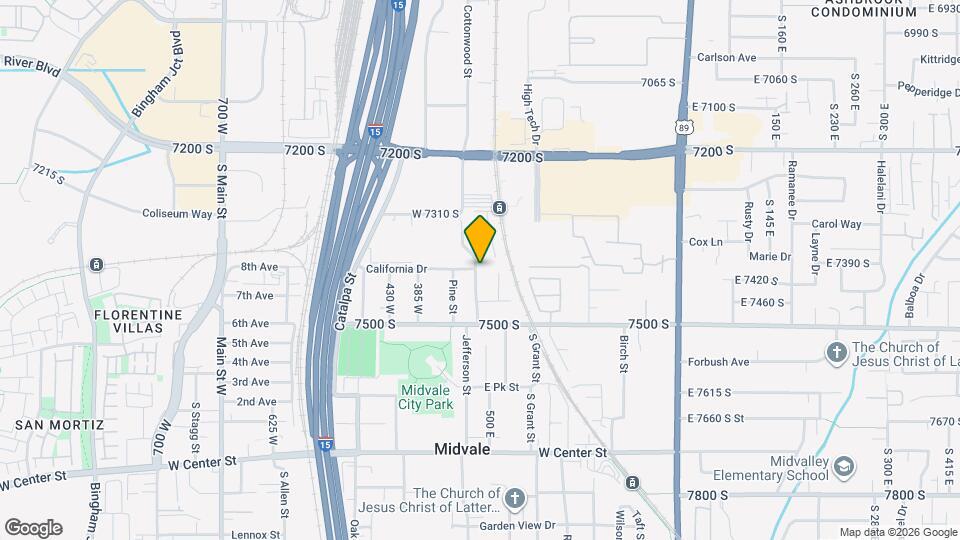 7391 Cottonwood St Map and Location Details