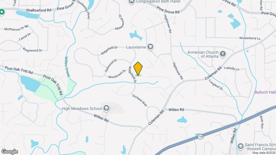 1250 Ridgefield Dr Map and Location Details
