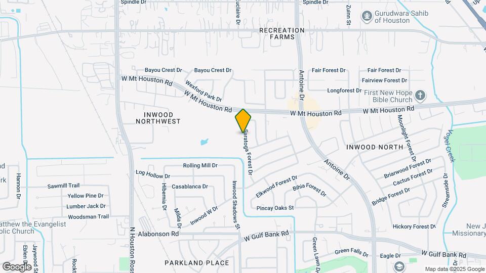 8703 Saratoga Forest Dr Map and Location Details