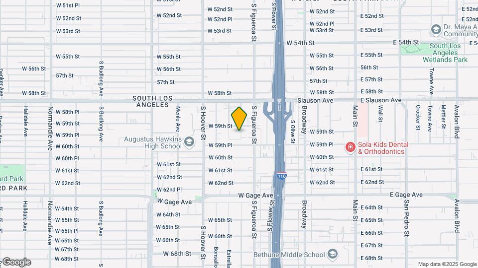 5917 Denver Ave Map and Location Details