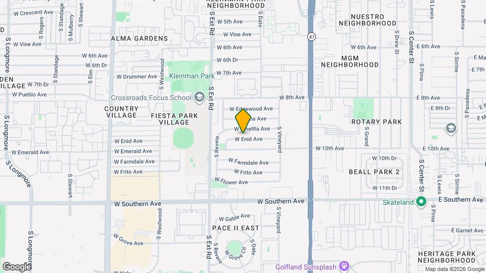 646 W Enid Ave Mapa y Detalles de la Ubicación