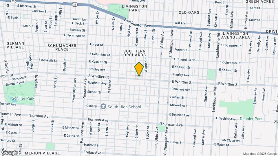 812 E Whittier St Mapa y Detalles de la Ubicación