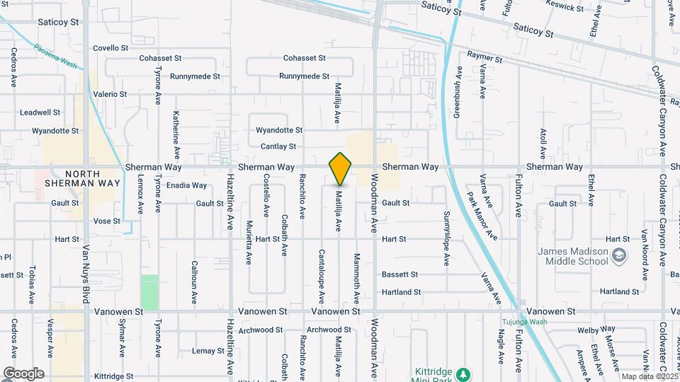 7126 Matilija Ave Mapa y Detalles de la Ubicación