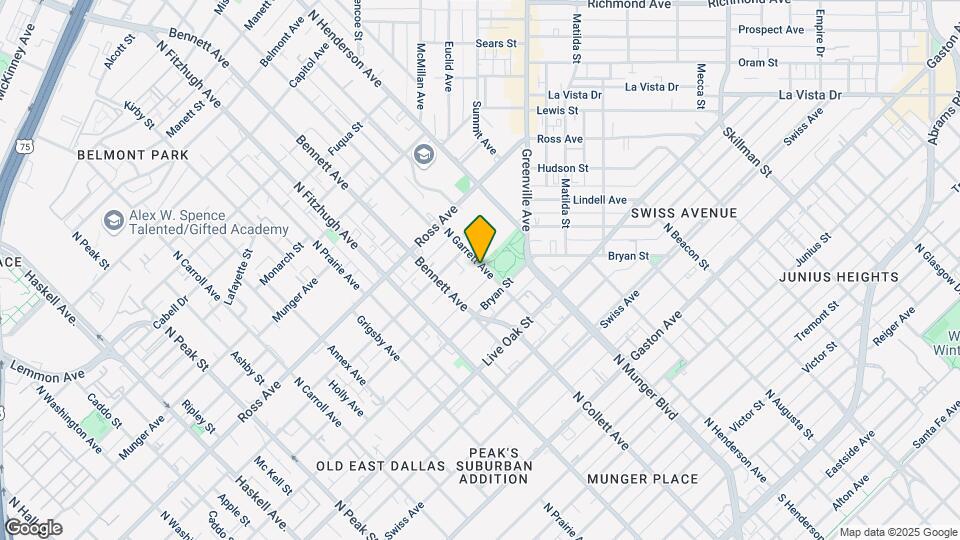 1505 N Garrett Ave Map and Location Details